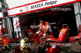 23.05.2007 Monte Carlo, Monaco,  Scuderia Ferrari, garages - Formula 1 World Championship, Rd 5, Monaco Grand Prix, Wednesday