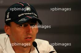 23.05.2007 Monte Carlo, Monaco,  Robert Kubica (POL),  BMW Sauber F1 Team - Formula 1 World Championship, Rd 5, Monaco Grand Prix, Wednesday Press Conference