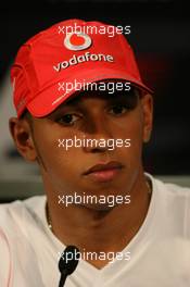 23.05.2007 Monte Carlo, Monaco,  Lewis Hamilton (GBR), McLaren Mercedes - Formula 1 World Championship, Rd 5, Monaco Grand Prix, Wednesday Press Conference