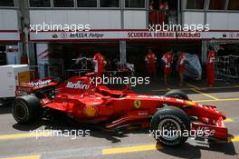 23.05.2007 Monte Carlo, Monaco,  Scuderia Ferrari, use a different tone of paint from this weekend - Formula 1 World Championship, Rd 5, Monaco Grand Prix, Wednesday