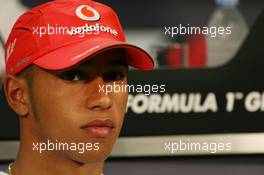 23.05.2007 Monte Carlo, Monaco,  Lewis Hamilton (GBR), McLaren Mercedes - Formula 1 World Championship, Rd 5, Monaco Grand Prix, Wednesday Press Conference