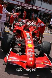 23.05.2007 Monte Carlo, Monaco,  Scuderia Ferrari, use a different tone of paint from this weekend - Formula 1 World Championship, Rd 5, Monaco Grand Prix, Wednesday