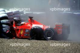 10.11.2007 Michael Schumacher crashes at Silverstone in 1999 - Michael Schumacher Story