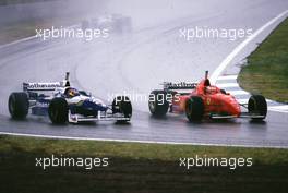 10.11.2007 Michael Schumacher and Jacques Villeneuve battle on track, 1997 - Michael Schumacher Story