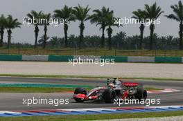 06.04.2007 Kuala Lumpur, Malaysia,  Lewis Hamilton (GBR), McLaren Mercedes, MP4-22 - Formula 1 World Championship, Rd 2, Malaysian Grand Prix, Friday Practice