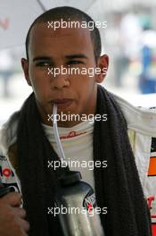 08.04.2007 Kuala Lumpur, Malaysia,  Lewis Hamilton (GBR), McLaren Mercedes - Formula 1 World Championship, Rd 2, Malaysian Grand Prix, Sunday Pre-Race Grid