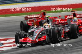 08.04.2007 Kuala Lumpur, Malaysia,  Lewis Hamilton (GBR), McLaren Mercedes, MP4-22 - Formula 1 World Championship, Rd 2, Malaysian Grand Prix, Sunday Race