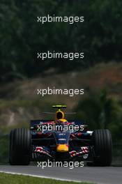 07.04.2007 Kuala Lumpur, Malaysia,  Mark Webber (AUS), Red Bull Racing, RB3 - Formula 1 World Championship, Rd 2, Malaysian Grand Prix, Saturday Practice