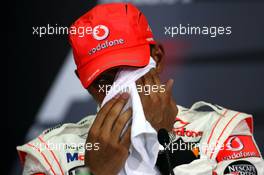 08.04.2007 Kuala Lumpur, Malaysia,  Lewis Hamilton (GBR), McLaren Mercedes - Formula 1 World Championship, Rd 2, Malaysian Grand Prix, After Race Press Conference