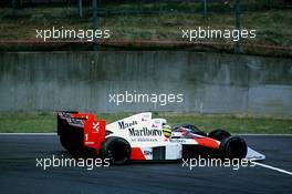 10.11.2007 1989 GP F1 Japan, Suzuka,  Ayrton Senna (BRA) and Alain Prost (FRA) McLaren MP4/5 Honda, crash - Ayrton Senna Story