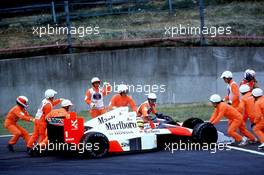 10.11.2007 1989 GP F1 Japan, Suzuka, Ayrton Senna (BRA) and Alain Prost (FRA) McLaren MP4/5 Honda, crash - Ayrton Senna Story