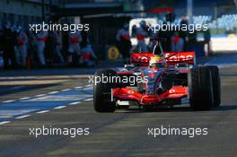 06.03.2007, Silverstone, England,  Lewis Hamilton (GBR), McLaren Mercedes, MP4-22 - Formula 1 Testing