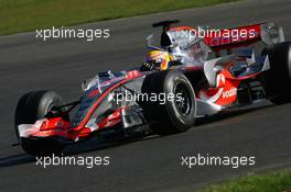 06.03.2007, Silverstone, England,  Lewis Hamilton (GBR), McLaren Mercedes, MP4-22 - Formula 1 Testing