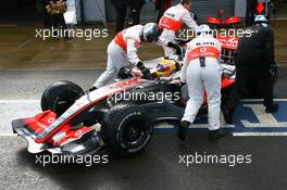 06.03.2007, Silverstone, England,  Lewis Hamilton (GBR), McLaren Mercedes, MP4-22 - Formula 1 Testing