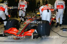 06.03.2007, Silverstone, England,  Lewis Hamilton (GBR), McLaren Mercedes, MP4-22 - Formula 1 Testing