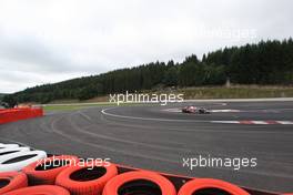 10.07.2007 Spa Francorchamps, Belgium,  new last chicane / Lewis Hamilton (GBR), McLaren Mercedes, MP4-22 - Formula 1 Testing