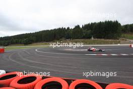 10.07.2007 Spa Francorchamps, Belgium,  new last chicane / Lewis Hamilton (GBR), McLaren Mercedes, MP4-22 - Formula 1 Testing