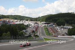 10.07.2007 Spa Francorchamps, Belgium,  Eau Rouge / Lewis Hamilton (GBR), McLaren Mercedes - Formula 1 Testing