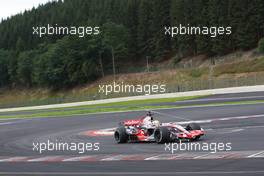 10.07.2007 Spa Francorchamps, Belgium,  new last chicane / Lewis Hamilton (GBR), McLaren Mercedes, MP4-22 - Formula 1 Testing