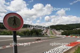 10.07.2007 Spa Francorchamps, Belgium,  Eau Rouge / Lewis Hamilton (GBR), McLaren Mercedes - Formula 1 Testing