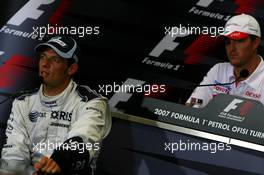 24.08.2007 Istanbul, Turkey,  Alexander Wurz (AUT), Williams F1 Team, Ralf Schumacher (GER), Toyota Racing - Formula 1 World Championship, Rd 12, Turkish Grand Prix, Friday Press Conference