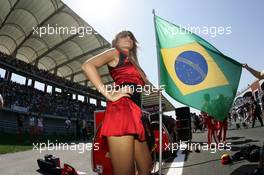 26.08.2007 Istanbul, Turkey,  Grid girl - Formula 1 World Championship, Rd 12, Turkish Grand Prix, Sunday Grid Girl