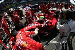26.08.2007 Istanbul, Turkey,  Felipe Massa (BRA), Scuderia Ferrari - Formula 1 World Championship, Rd 12, Turkish Grand Prix, Sunday Pre-Race Grid