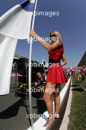 26.08.2007 Istanbul, Turkey,  Grid girl - Formula 1 World Championship, Rd 12, Turkish Grand Prix, Sunday Grid Girl