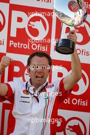 26.08.2007 Istanbul, Turkey,  Stefano Domenicali (ITA), Scuderia Ferrari, Sporting Director - Formula 1 World Championship, Rd 12, Turkish Grand Prix, Sunday Podium