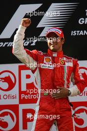 26.08.2007 Istanbul, Turkey,  1st place Felipe Massa (BRA), Scuderia Ferrari - Formula 1 World Championship, Rd 12, Turkish Grand Prix, Sunday Podium