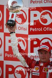 26.08.2007 Istanbul, Turkey,  2nd place Kimi Raikkonen (FIN), Räikkönen, Scuderia Ferrari - Formula 1 World Championship, Rd 12, Turkish Grand Prix, Sunday Podium