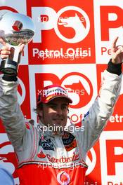 26.08.2007 Istanbul, Turkey,  Fernando Alonso (ESP), McLaren Mercedes - Formula 1 World Championship, Rd 12, Turkish Grand Prix, Sunday Podium