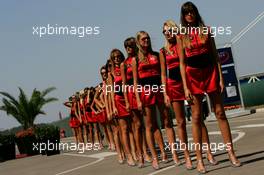 25.08.2007 Istanbul, Turkey,  Grid Girls - Formula 1 World Championship, Rd 12, Turkish Grand Prix, Saturday