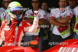 25.08.2007 Istanbul, Turkey,  Pole Position, 1st, Felipe Massa (BRA), Scuderia Ferrari, F2007 - Formula 1 World Championship, Rd 12, Turkish Grand Prix, Saturday Qualifying