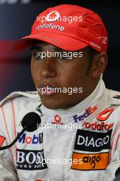 25.08.2007 Istanbul, Turkey,  2nd, Lewis Hamilton (GBR), McLaren Mercedes - Formula 1 World Championship, Rd 12, Turkish Grand Prix, Saturday Press Conference