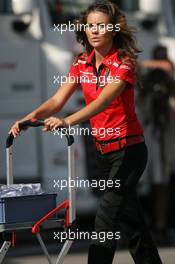 25.08.2007 Istanbul, Turkey,  Honda Racing F1 Team girl - Formula 1 World Championship, Rd 12, Turkish Grand Prix, Saturday