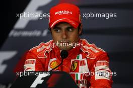 25.08.2007 Istanbul, Turkey,  Pole Position, 1st, Felipe Massa (BRA), Scuderia Ferrari, F2007 - Formula 1 World Championship, Rd 12, Turkish Grand Prix, Saturday Press Conference