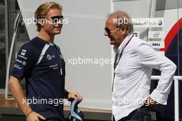 26.08.2007 Istanbul, Turkey,  Nico Rosberg (GER), WilliamsF1 Team and Werner Heinz (GER), Manager of Nick Heidfeld - Formula 1 World Championship, Rd 12, Turkish Grand Prix, Sunday