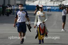 15.06.2007 Indianapolis, USA,  Giancarlo Fisichella (ITA), Renault F1 Team - Formula 1 World Championship, Rd 7, United States Grand Prix, Friday Practice