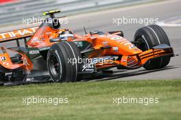 15.06.2007 Indianapolis, USA,  Christijan Albers (NED), Spyker F1 Team, F8-VII - Formula 1 World Championship, Rd 7, United States Grand Prix, Friday Practice