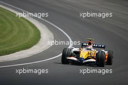 15.06.2007 Indianapolis, USA,  Heikki Kovalainen (FIN), Renault F1 Team, R27 - Formula 1 World Championship, Rd 7, United States Grand Prix, Friday Practice