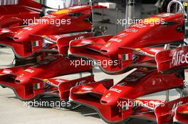 15.06.2007 Indianapolis, USA,  Ferrari front wings - Formula 1 World Championship, Rd 7, United States Grand Prix, Friday