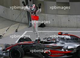 17.06.2007 Indianapolis, USA,  2nd, Fernando Alonso (ESP), McLaren Mercedes, MP4-22 - Formula 1 World Championship, Rd 7, United States Grand Prix, Sunday Podium