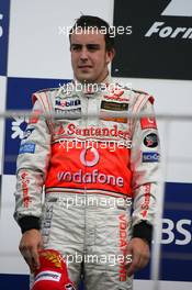 17.06.2007 Indianapolis, USA,  2nd place Fernando Alonso (ESP), McLaren Mercedes - Formula 1 World Championship, Rd 7, United States Grand Prix, Sunday Podium