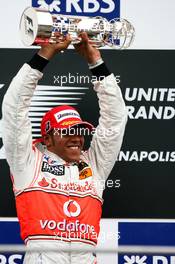 17.06.2007 Indianapolis, USA,  1st place Lewis Hamilton (GBR), McLaren Mercedes - Formula 1 World Championship, Rd 7, United States Grand Prix, Sunday Podium