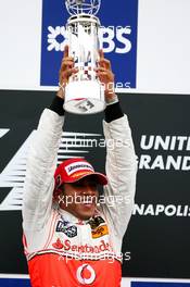 17.06.2007 Indianapolis, USA,  1st place Lewis Hamilton (GBR), McLaren Mercedes - Formula 1 World Championship, Rd 7, United States Grand Prix, Sunday Podium