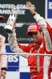 17.06.2007 Indianapolis, USA,  3rd place Felipe Massa (BRA), Scuderia Ferrari - Formula 1 World Championship, Rd 7, United States Grand Prix, Sunday Podium