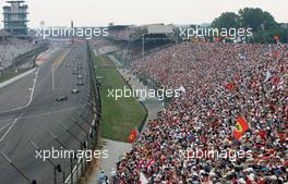 17.06.2007 Indianapolis, USA,  The warm up lap - Formula 1 World Championship, Rd 7, United States Grand Prix, Sunday Race