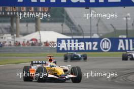 17.06.2007 Indianapolis, USA,  Giancarlo Fisichella (ITA), Renault F1 Team, R27 - Formula 1 World Championship, Rd 7, United States Grand Prix, Sunday Race