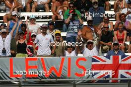 16.06.2007 Indianapolis, USA,  FANS of Lewis Hamilton (GBR), McLaren Mercedes - Formula 1 World Championship, Rd 7, United States Grand Prix, Saturday